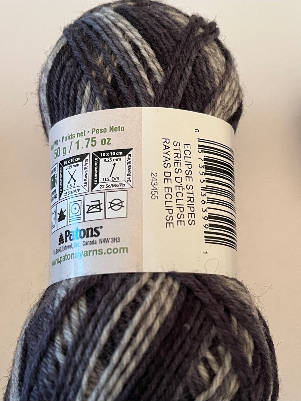 Patons Kroy Socks Yarn, lot of 4, Striping Super Fine Wool Nylon - Picture 5 of 6